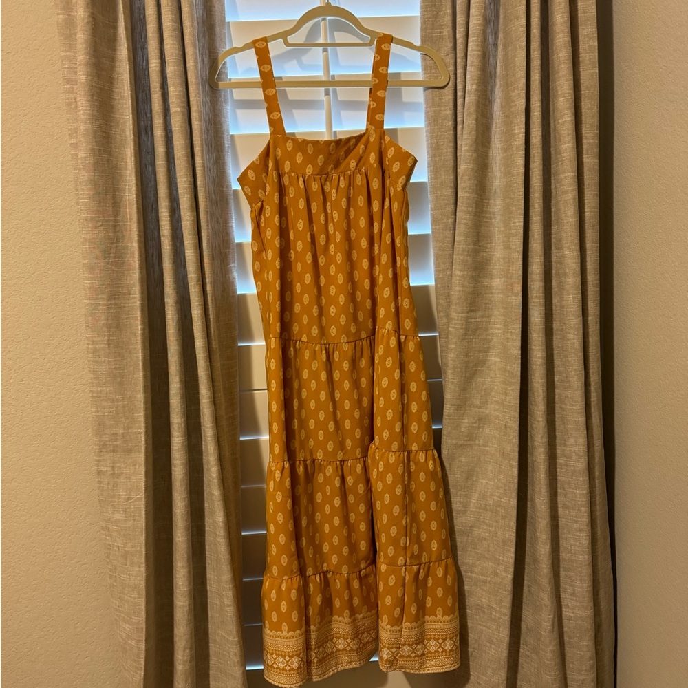 Sage the Label yellow midi dress